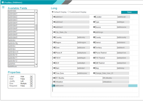 Custom Display Designer