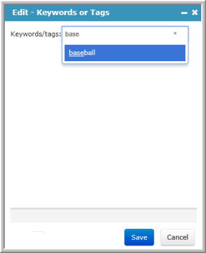 keyword icon on profile