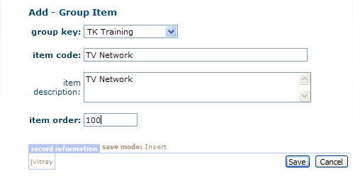 Add Group Item Add Group Item