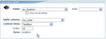 search column search column