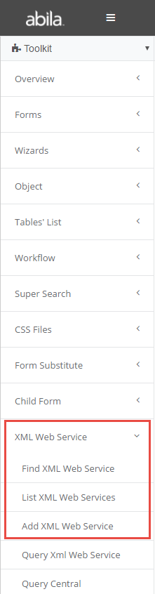 Add Web Service Add Web Service