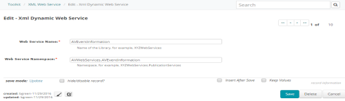 Add Web Service Add Web Service
